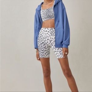 Reformation | Eco Move Cheetah Print Biker Shorts M